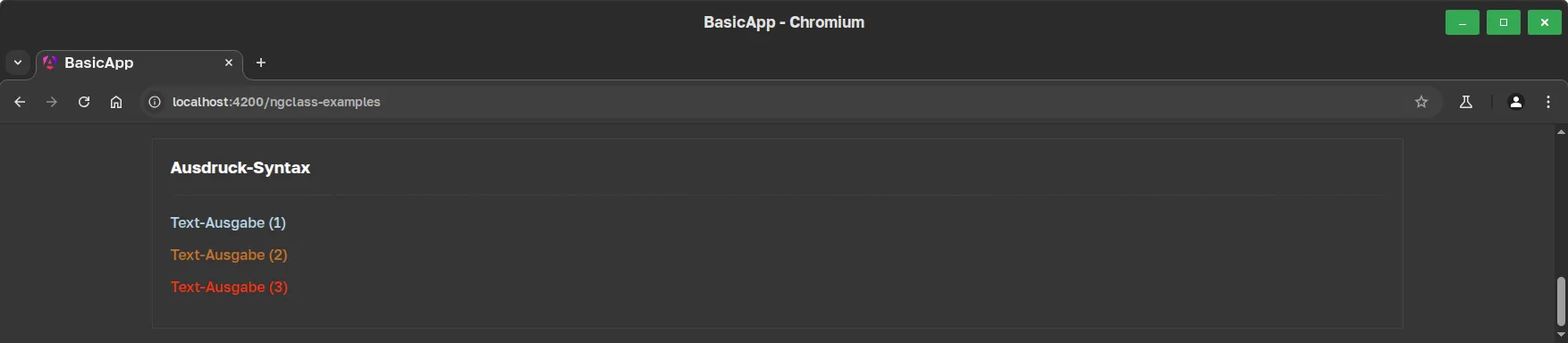 Angular - NgClass - Expression Syntax