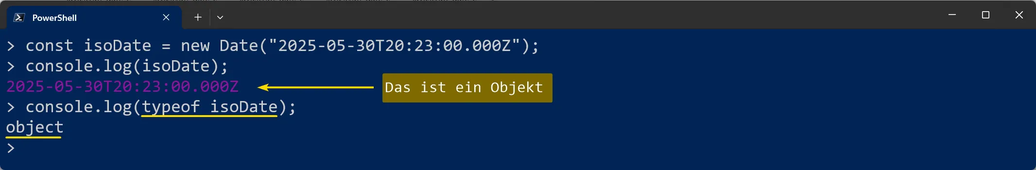 JavaScript - Date Konstruktor - Date aus String