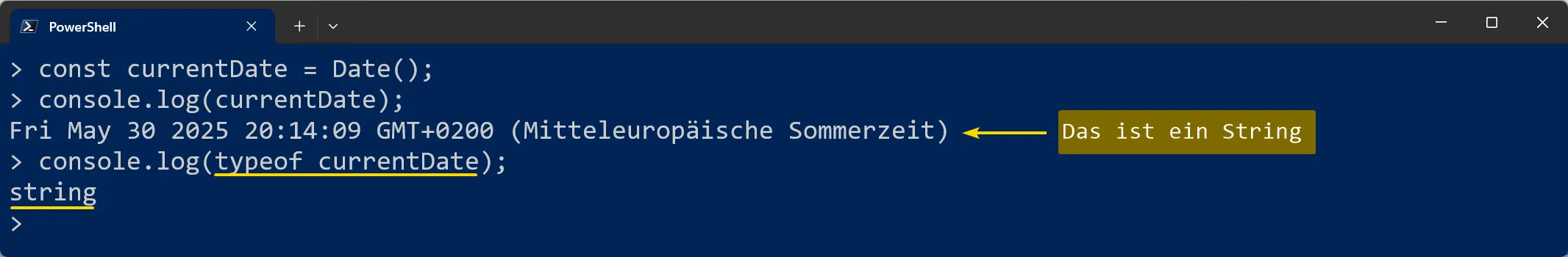 JavaScript - Date Konstruktor ohne new