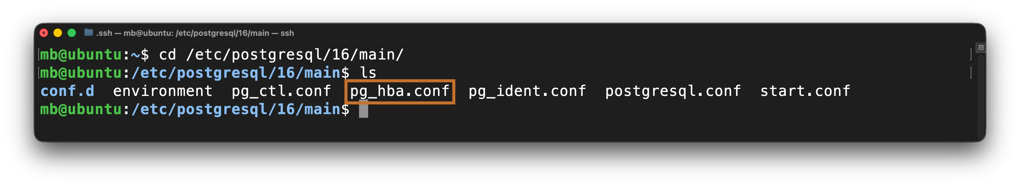 PostgreSQL - Konfigurationsdatei für Anmeldung