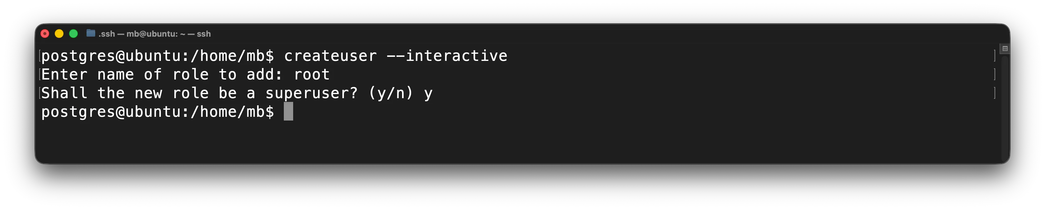 PostgreSQL - Neuen Benutzer erstellen