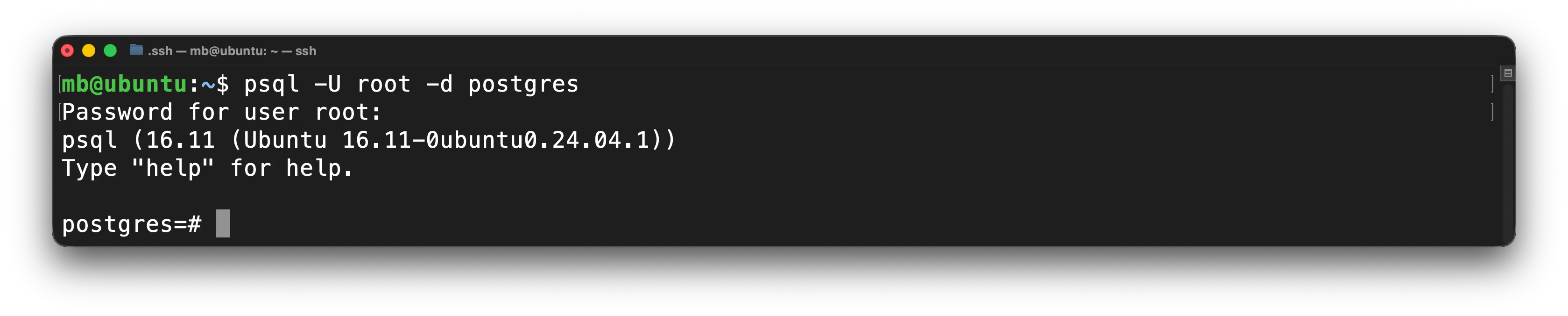 PostgreSQL - An PSQL anmelden