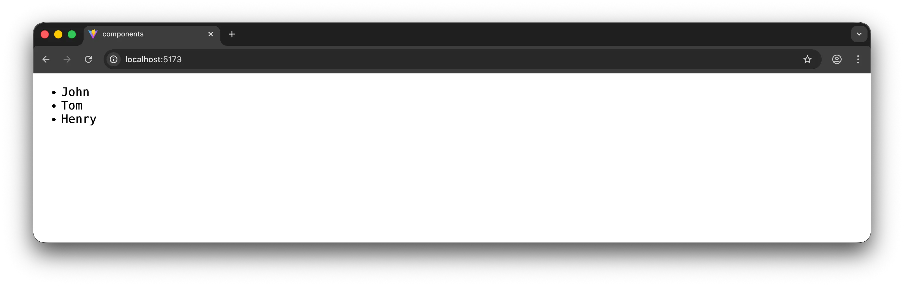 React Component - Beispiel Schleife
