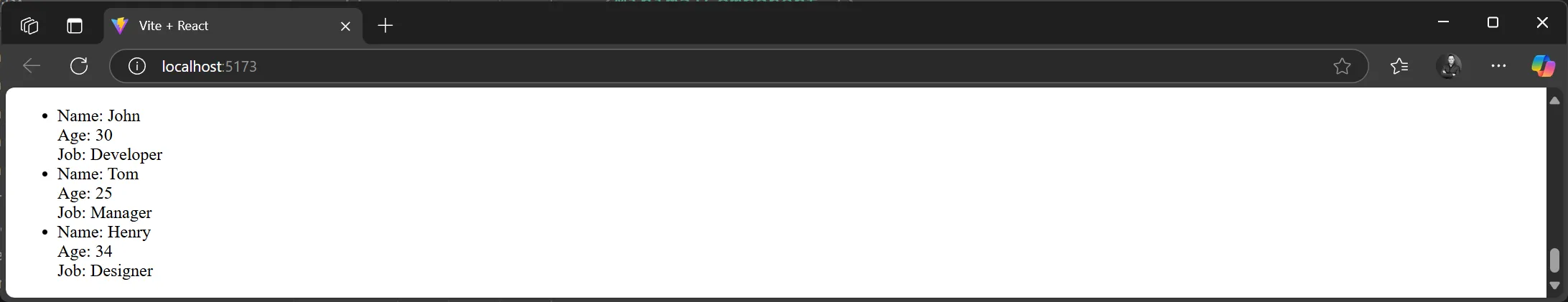 React Component - Array Prop Destructing