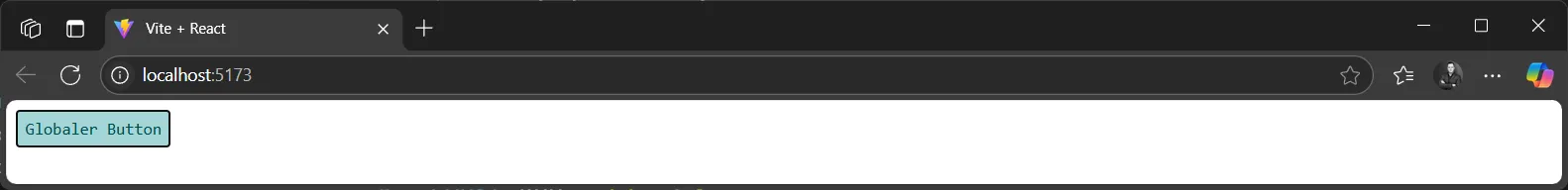 React Component - CSS Modules - Globaler Button Beispiel