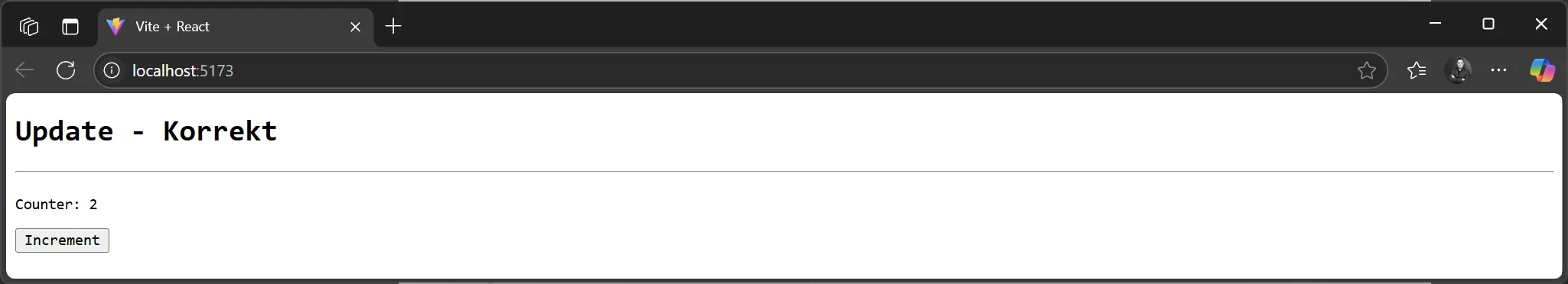 React State - Beispiel mit einem Counter Component