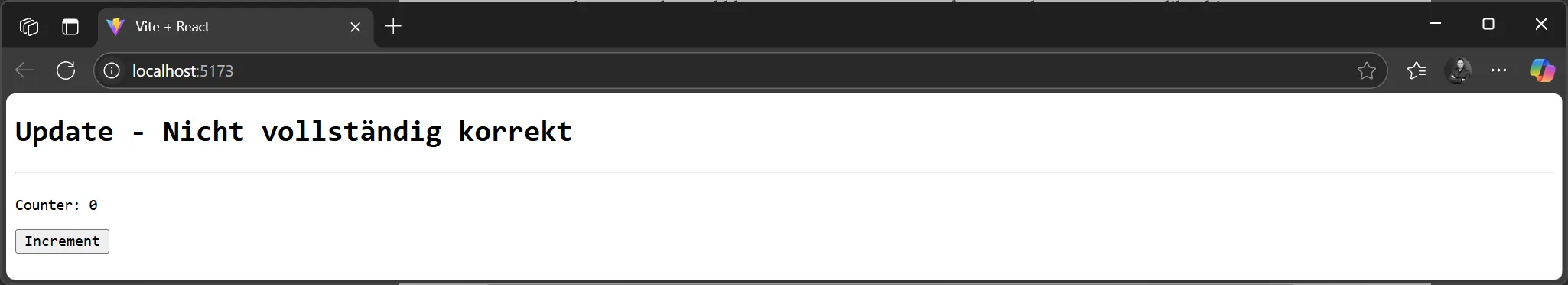 React State - Beispiel mit einem Counter Component