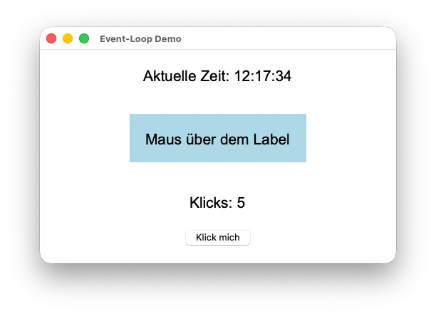 Tkinter - Demo der Event Loop (2)