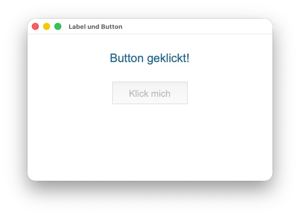 Tkinter - App mit Label und Button (2)