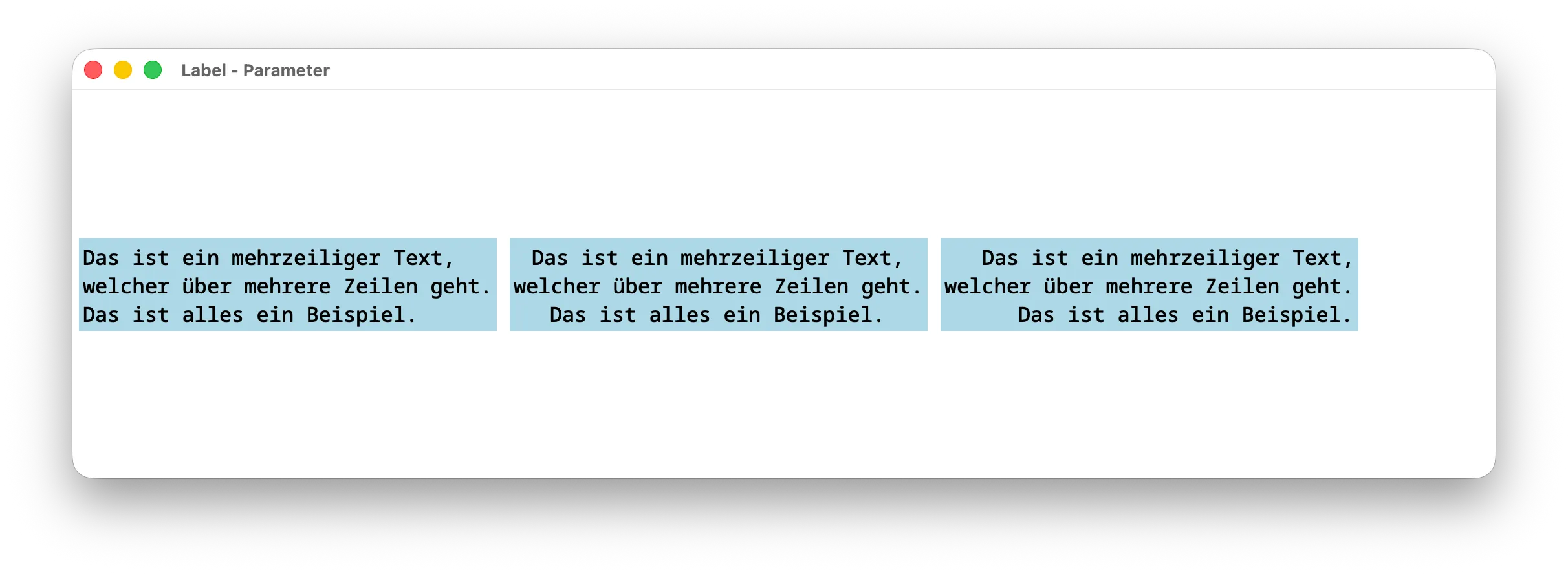 Tkinter - Label Parameter - justify