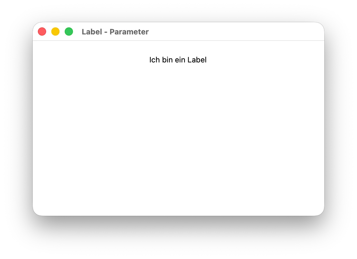 Tkinter - Label Parameter - text
