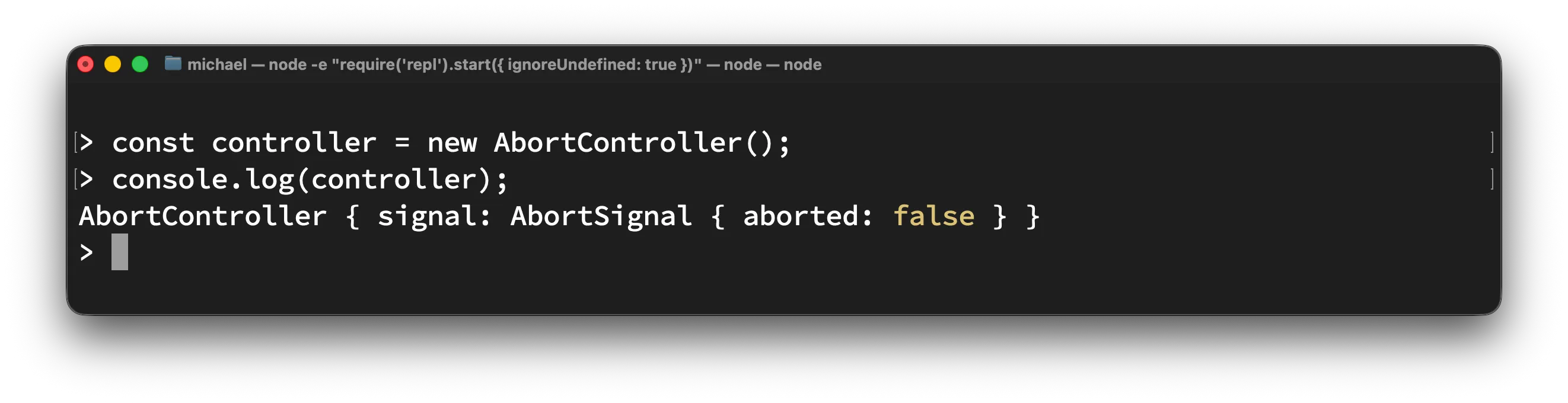 Web API - AbortController - Constructor - Beispiel
